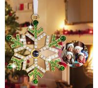 Custom Photo Ornament for Christmas Tree, Custom Picture Ornament Hanging Decor, Xmas Tree Decor, Memorial Gifts for Couple Family Friends