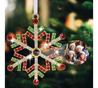 Custom Photo Ornament for Christmas Tree, Custom Picture Ornament Hanging Decor, Xmas Tree Decor, Memorial Gifts for Couple Family Friends