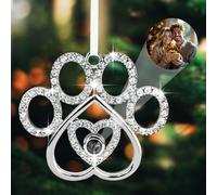 Custom Photo Ornament for Christmas Tree, Custom Picture Ornament Hanging Decor, Xmas Tree Pet Decor, Memorial Gifts for Couple Family Friends (Pets)