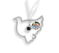 Custom Photo Ornament for Christmas Tree Personalised Decoration with Picture Inside Hanging Bird Projection Pendant 2026 New Home Decor for Xmas Party Memorial Gifts for Family