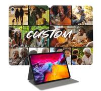 Custom Photo Personalized Flip Case for iPad 10th 10.9 inch(2022),Model Code: A2696/A2757/A2777/A3162 iPad Custom Picture Text Leather Stand Cover Protective Case