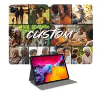 Custom Photo Personalized Flip Case for iPad Pro 3rd 12.9 inch(2018),Model Code: A1876/A1895/A1983/A2014 iPad Custom Picture Text Leather Stand Cover Protective Case