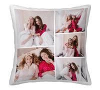 Custom Photo Pillow Cover, Personalized Cushion Case, Gift for Couple, Family, Friends, Decorative Throw Pillow Cover for Couch, Sofa, Bed, Home