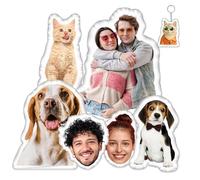 Custom Photo Pillow with Photo/Picture, Shaped Like Dog Cat, Idol, Face - Customized Pillow Gifts - Gifts for Valentine's Day Christmas (18Inch)
