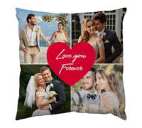 Custom Photo Pillowcase,Personalized Gift with Your Images, Text, Pets, Couples,Family Photos DIY Design Pillow Cover | Double or Single Sided Photo Pillow,Cushion Slip Unique Present