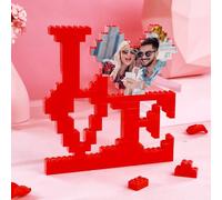 Custom Photo Puzzle Building Bricks Personalised Gifts for Women Men I Love You Building Blocks Home Decoration Valentines Anniversary Birthday Gifts for Him Her Girlfriend Boyfriend Couple