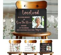 Custom Photo Reserved For Those Who Are Watching From Heaven Wedding Memorial Sign Wedding Sign For Loss of Love Ones In Loving Memorial Sign Sympathy Gifts In Memory of Parents From Heaven Reserved
