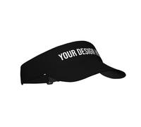 Custom Photo Sports Sun Visor Cap Hats Personalised Baseball Cap Men's Visors Customized Women's Visors Design Your Own Text Logo Adjustable Golf Tennis Visor Hats for Men Women Black