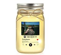 Custom Photo Spotify Music Jar Night Light - Personalized Mother's Day Gift for Mom Grandma - Sentimental Gift for Women with Picture & Favorite Song