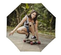 Custom Photo Umbrella with Your Image/Text/Message/Any Logo - Personalised Gift for Men, Women & Family
