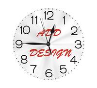 Custom Photo Wall Clocks with Image Logo Text for Bedroom Living Room Decor DIY Create Your own Wall Clock Battery Operated Silent Non Ticking 10 inch