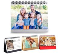 Custom Photo Wall Desktop Calendar 2026 - Personalized Family & Office Photo, Print Your 13 Memories Custom - Perfect for Parties, Birthdays & Christmas Gifts (Desk calendar, 1 x Calendar)