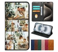 Custom Photo Wallet Case for Google Pixel 10 Pro XL 9a 9 8 8A 7A 7 6 6A 5A 5G 5 4A 4, Personalized PU Leather Folio Flip Cover with Card Holder, Magnetic Closure and Kickstand, Gift for Birthday