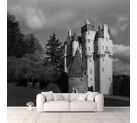 Custom Photo Wallpapers 3D Vintage Castle Landscape 368(W) X254(H) Cm Wall Paper Murals Living Room Tv Sofa Bedroom Study Decor Peel and Stick Wall Photo Wall Posters Self-Adhesive Wal-9362662