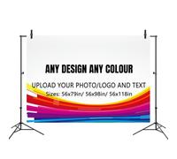 Custom Photography Backdrop Cloth - Personalised Photo Studio Backdrop with Any Design, Text & Logo - Durable Oxford Fabric for Portraits, Events, Business (ONLY Cloth) (56"x79"(142X200cm))