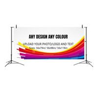 Custom Photography Backdrop Cloth - Personalised Photo Studio Backdrop with Any Design, Text & Logo - Durable Oxford Fabric for Portraits, Events, Business (ONLY Cloth) (56"x118"(142x300cm))