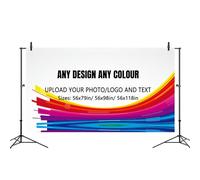 Custom Photography Backdrop Cloth - Personalised Photo Studio Backdrop with Any Design, Text & Logo - Durable Oxford Fabric for Portraits, Events, Business (ONLY Cloth) (56"x98"(142x249cm))