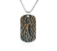Custom Picture Big Fish And Small Fish Necklace Personalized Photo Necklace Picture Square Pendant Necklaces Chain Memorial Jewelry Dog Tag Gift for Men Women Valentines Day