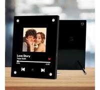 Custom Picture Frames, Personalised Photo Frames That Play Songs, Custom Spotify Plaque with Photo, Room Decor Customised Gifts for Anniversary Birthday Christmas for Him Her