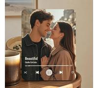 Custom Picture Frames, Personalized Music Photo Frame with Photo & Song, Spotify Song Plaque That Plays Songs, Anniversary Birthday Gift for Couple Lover, Family, Friend