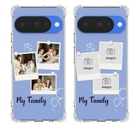 Custom Pictures Case for Google Pixel 10 6.3 inch, Add Your Own Personalized Collage Photos, Customized Shockproof Protective Clear Phone Cover, Not-Yellowing, Soft Flexible TPU, Transparent