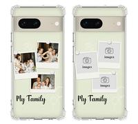Custom Pictures Case for Google Pixel 7 6.3 inch, Add Your Own Personalized Collage Photos, Customized Shockproof Protective Clear Phone Cover, Not-Yellowing, Soft Flexible TPU, Transparent