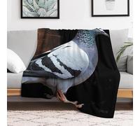Custom Pigeon Blanket Lightweight Flannel Fleece Throw for Couch Sofa Bed Luxury Soft Cozy Plush Lap Bedtime Blanket for All Seasons Bedroom Home Decor Gifts 40x50