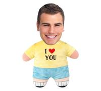 Custom Pillow with Face Personalized Face Body Photo Memorial Cushion for Bedroom Sofa Car Home Decor Custom I Love You Throw Pillow Couch Christmas Party Decor Gift for Men Women Family Friends