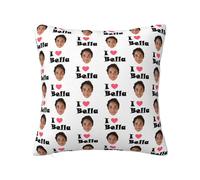 Custom Pillows personalised cushions with photo pillow protectors with Optional Inserts,design your text and face photo Cushion with Zipper cushion funny Gifts for women,men,girlfriend,boyfriend