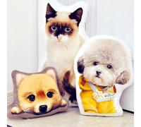 Custom Pillows with Picture,Personalized Pet & Person Pillow with Photo,Customized Stuffed Animal Picture Pillows,Custom Face Pillow for Memorial Gifts for Boyfriend Girlfriend,Pet Memorial Gifts