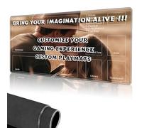 Custom Playmat,Card Playmat Stitched with Magic Zone for MTG Card Game Playing,(17.4x13.8 in) Card Playmats Smooth Cloth Surface Non-Slip Silicone Bottom Battle Game Mat