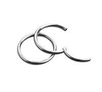 Custom Plugs Titanium Hinged Segment Ring, 6-12mm Diameter, ASTM F-136 Material, Body Piercing Jewellery, hypoallergenic