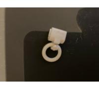 Custom Plus 20 Pack 13mm White Plastic Roman Blind Rings