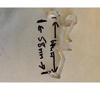 CUSTOM PLUS Pack of 3 50mm Slat Venetian Blind Valance Clips - Fits 63mm Wide Pelmet