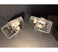 CUSTOM PLUS PAIR OF VENETIAN BLIND BOX BRACKETS 25MM X 25MM HEADRAIL