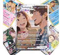 Custom Pokemon Cards with Photo Name Text Personalized Trading or Character Cards Customized Anniversary Valentines Fathers Day Birthday Animated Card for Gift