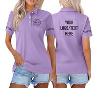 Custom Polo Shirt Add Your Own Logo Text Photo Name Customized Personalized T-Shirt Polo Shirts for Women Workwear Company Uniforms Event Stag