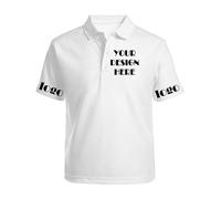 Custom Polo Shirts for Men Adult Design Your Own Text Logo Golf Shirt Personalised Customised Polo Shirt for Women Workwear Business Black Tops