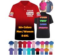 Custom Polo Shirts for Men Women Design Your Own Logo Customised Golf Shirt Personalised Business T Shirt Work Company Shirts