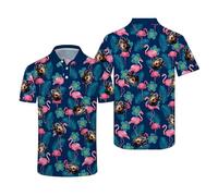 Custom Polo Shirts with Face Photo Golf Shirt Design Your Own Personalized Hawaiian Short Sleeve Performance (UK, Alpha, M, Regular, Regular, #3)