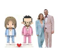 Custom Portrait Building Blocks Figure Set, Photo Puzzles Personalized, Customize Portrait Photo Puzzle For Adults Kids, Unique Creative Gift For Wedding, Anniversary, Birthday, Or Valentine's Day(Siz
