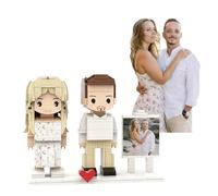 Custom Portrait Building Blocks Figure Set, Photo Puzzles Personalized, Customize Portrait Photo Puzzle For Adults Kids, Unique Creative Gift For Wedding, Anniversary, Birthday, Or Valentine's Day(Siz