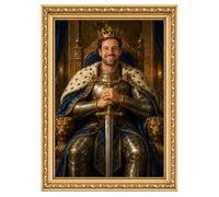 Custom Portrait for Dad - Personalised King, Hero or Legend Print from Photo | Gift for Father's Day from Daughter or Son, Birthday Present for Husband or Grandad | Optional Frame & Gift Wrap