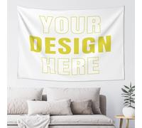 Custom Poster Print Any of Your Design Photo/Text/Logo,Custom Tapestry Personalised backdrop ,Tapestry wall hanging Decor for Wedding banner,Photo backdrop,Family,Birthday Gifts 229 cm x 152 cm