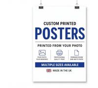 Custom Poster Print, Personalised Photo Poster, Business Advertising Poster, Make Your Own Poster for Home & Office Decor, Premium 220gsm Artwork Printing | 46x31cm