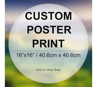 Custom Poster Prints - Upload Your Image/Photo/Design, Personalized Photo to Poster Printing, Create Your Own Home Wall Decor Art Prints for Birthday Baby Family Wedding Pets (16"x16")