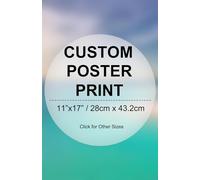 Custom Poster Prints - Upload Your Image/Photo/Design, Personalized Photo to Poster Printing, Create Your Own Home Wall Decor Art Prints for Birthday Baby Family Wedding Pets (11''x17'')