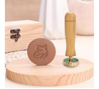 Custom Pottery Stamp for Clay Personalize Pottery Stamp for HandCrafter Potters Lovers Gift (Handle7)