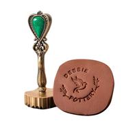 Custom Pottery Stamp Logo Personalized Clay Stamp for Ceramics Signature with Your Design Brass Pottery Mark Tool Signature Stamp(3Inches)