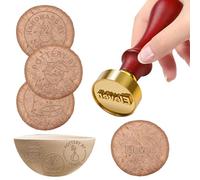 Custom Pottery Stamp, Personalised Pottery Stamp with Your Logo, Multiple Patterns and Shapes, Perfect for Ceramics, Artisan Crafts, and DIY Projects (Style 1)